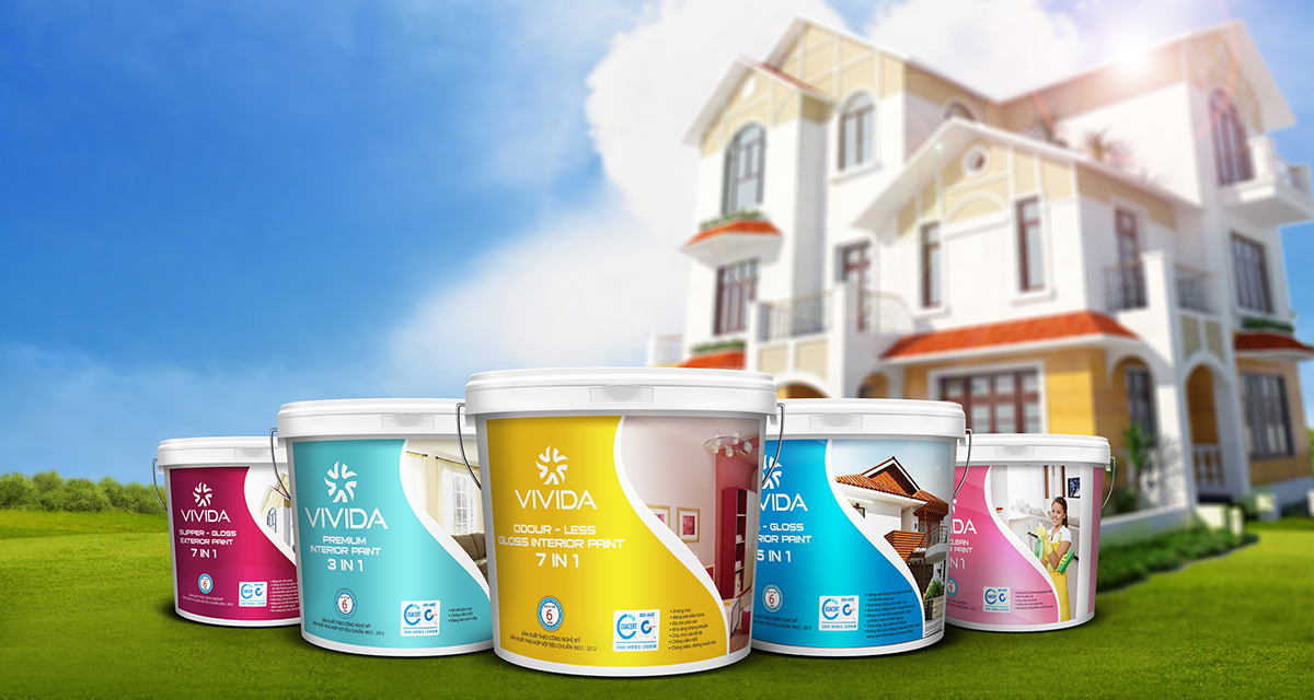 VIVIDA - Sáng tạo tên thương hiệu và thiết kế logo nhận diện thương hiệu sơn VIVIDA